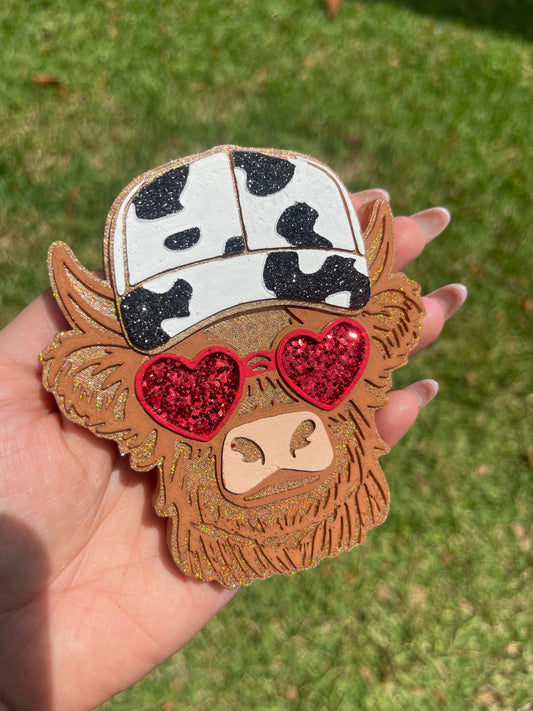 Cow heart glasses