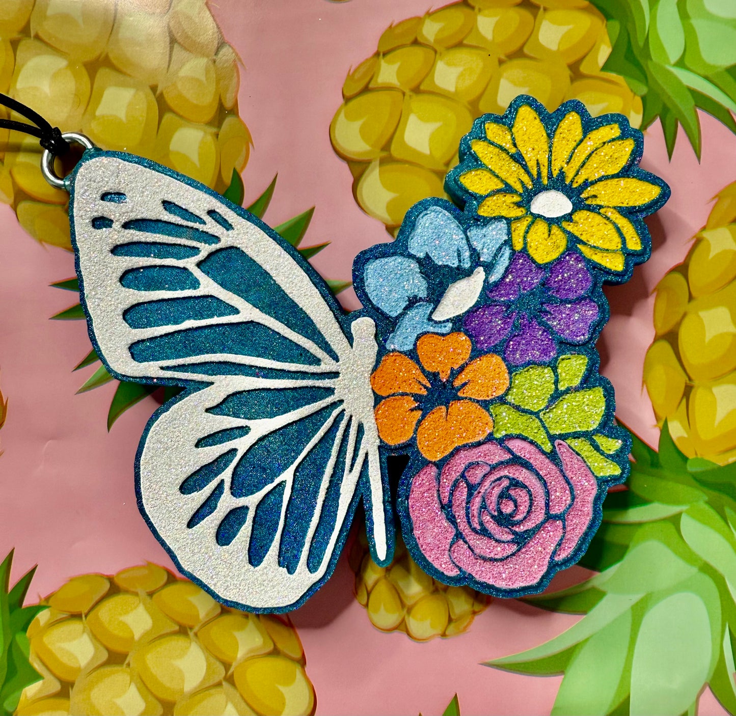 Flowery butterfly freshie