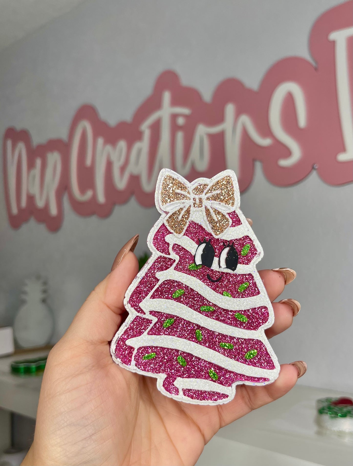 Christmas tree (glitter) freshie