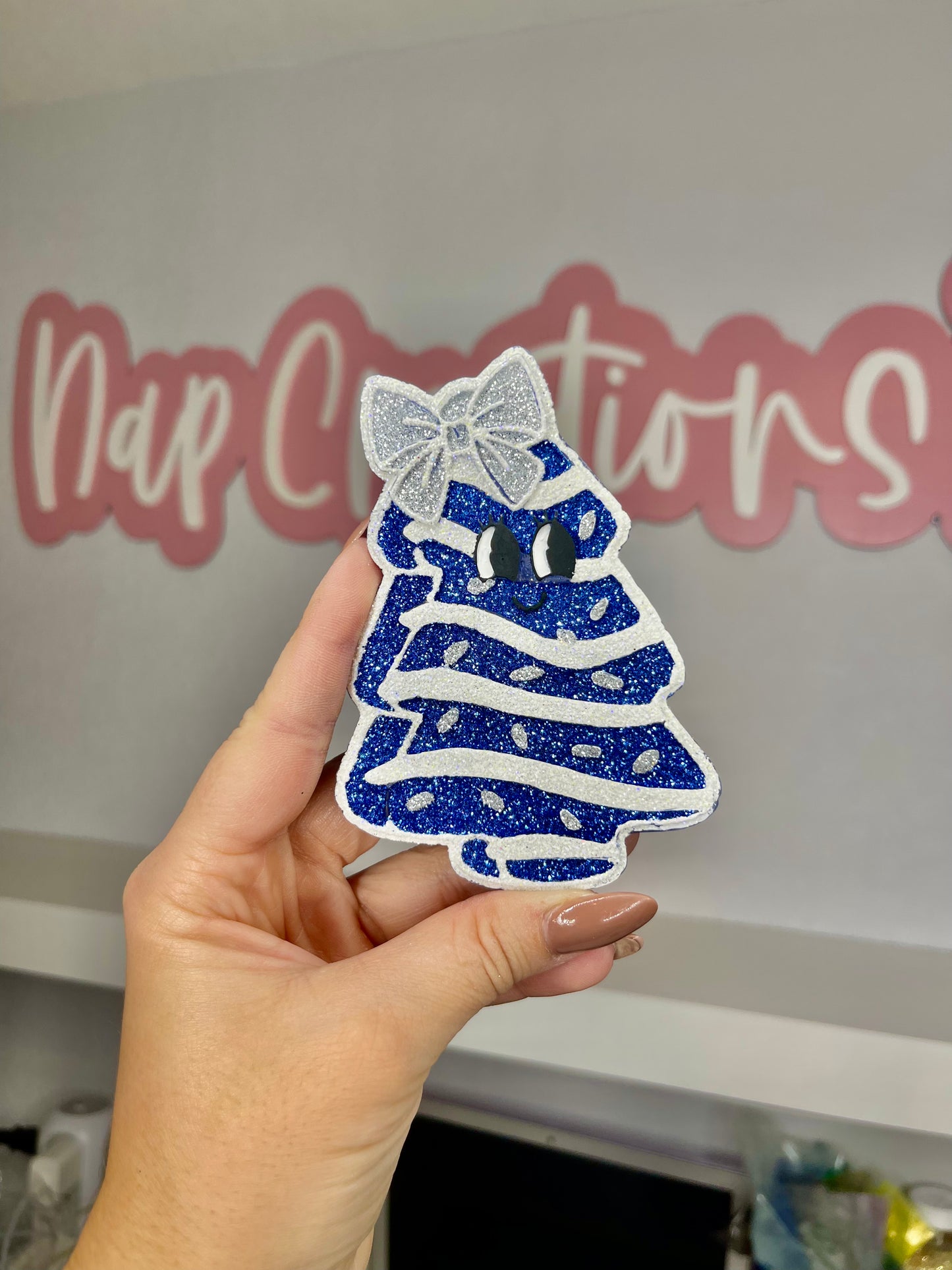 Christmas tree (glitter) freshie