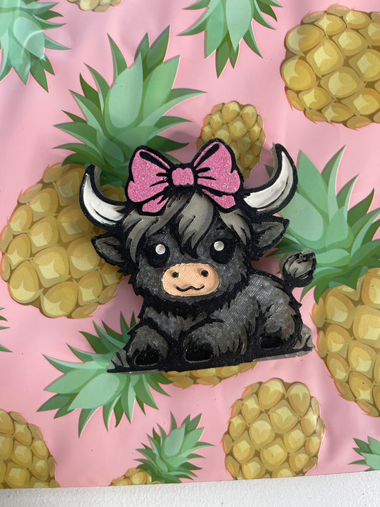 Highland cow bow Freshie