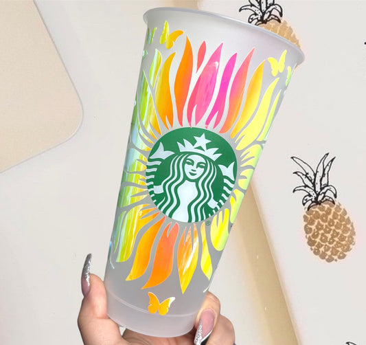 Holographic Sunflower-butterflies